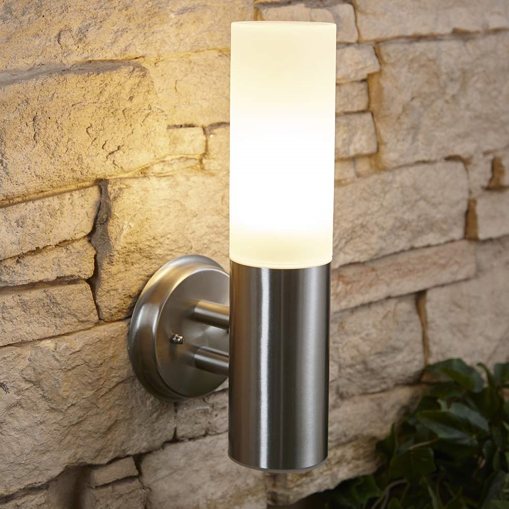 Click to view product details and reviews for Biard Led Stainless Steel Contemporary Wall Light Biard Allende Led Stainless Steel Glass Wall Light.